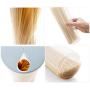 Plastic Airtight Food Containers With Long Cylinder Round Seal Cover,Cereal Storage Containers,Pasta Storage Tank Transparent,Save Space,Durable,Beautiful,Blue