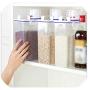 2Kg Kitchen Food Cereal Container Grain Bean Rice Plastic Storage Jars With Pour Kitchen Grains Food Storage Jars New,Transparent