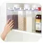 Bocal de Rangement Alimentaire en Plastique Transparent 2kg pour Céréales, Graines, Riz, Légumineuses - Nouveau Bocal de Rangement Alimentaire en Plastique Transparent 2kg pour Céréales, Graines, Riz, Légumineuses - Nouveau