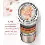 Sundylive Food Jar 20 Ounce - 304 Stainess Steel Food Flask with Folding Spoon, Lid with Handle, Carry and Eating Easily Sundylive Food Jar 20 Ounce - 304 Stainess Steel Food Flask with Folding Spoon, Lid with Handle, Carry and Eating Easily