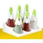 DUDDP Lagerraum Spice-Set Spice-Gläser Behälter +6 Gewürzboxen Aufbewahrungsboxen Gewürzschubladenregal, Rotierender Gewürz-Set für Küche/Restaurant usw.