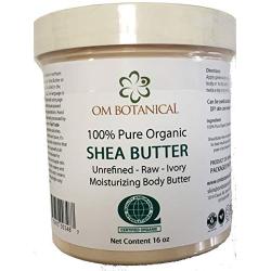 Certified Organic AFRICAN SHEA BUTTER from Ghana 16 oz | Unrefined, Raw, Ivory 100% Pure Natural Body Butter | Skin & Hair Moisturizing, Nourishing and Healing Cream and Base For DIY Skin Care Recipes