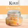 Klikel Square Glass Kitchen Storage Canister Jars - Crystal Clear Food Storage Jars with Clear Lid and Bail & Trigger Hermetic Seal - 16oz, (Set of 4) Klikel Square Glass Kitchen Storage Canister Jars - Crystal Clear Food Storage Jars with Clear Lid and Bail & Trigger Hermetic Seal - 16oz, (Set of 4)
