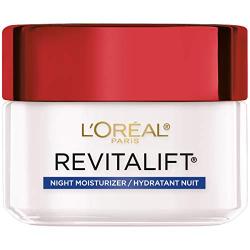 Night Cream by L’Oreal Paris, Revitalift Anti-Aging Face Moisturizer with Pro-Retinol and Centella Asiatica, Paraben Free, Non-Comedogenic, Suitable for Sensitive Skin, 1.7 oz.