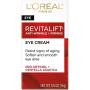 Eye Cream with Pro Retinol, LOreal Paris Skincare Revitalift Anti-Wrinkle and Firming Eye Cream Treatment to Reduce Dark Circles, Fragrance Free, 0.5 oz.