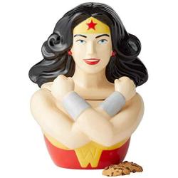 Enesco 6003738 DC Comics Ceramics Wonder Woman Cookie Jar Canister, 11.375 Inch, Multicolor