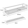 Spice Rack Wall Mount Holder Single Self Adhesive Herb Storage Steel Jar Organizer Saves Space Container For Kitchen Bathrooms Cabinet Cupboard White Cabinet Storage (Size : B)