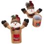 TOYANDONA Christmas Candy Jar Cartoon Cloth Gift Box Candy Container Party Supplies for Kids Children (Random Pattern)
