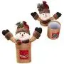 TOYANDONA Weihnachtskaramellbehälter Stoff Geschenkbox Party-Zubehör für Kinder (Zufälliges Muster)