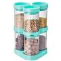 Mini Spice Jars European creative kitchen seasoning taste box plastic rotating seasoning jar set
