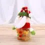 Artibetter Weihnachts-Konfektglas, Christkindl-Geschenkelösung mit Weihnachtself Figur, Sternförmige Weihnachts-Lebensmittellockerung für Kekse