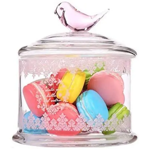HOUSIYU Pharmacist Jar Glass with Dust and Moisture Storage Tank, Suitable for Candy Self-Service Display, Kitchen Shower Decoration, 16x14.5x9cm HOUSIYU Pharmacist Jar Glass with Dust and Moisture Storage Tank, Suitable for Candy Self-Service Display, Kitchen Shower Decoration, 16x14.5x9cm