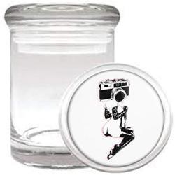 Camera Girl Sexy Weird Medical Odorless Glass Jar