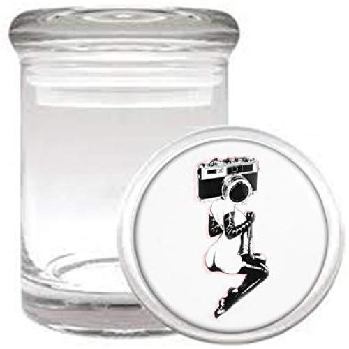 Camera Girl Sexy Weird Medical Odorless Glass Jar