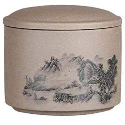 DRAGON SONIC Moisture-Proof Tea Caddy Sealed Storage Tea Jar Ceramic Tea Can, D01