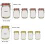 elegantstunning Mason Jar Pattern Sealing Food Bags for Cookies Snacks Spice Storage Large 3 pcs