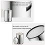ZXvbyuff Food Storage Jars Canisters Rice storage bucket stainless steel with lid storage box household sealed rice cylinder dry goods flour bucket moisture-proof insect-proof rice box
