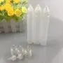 10 Stück Pen-förmige PE-Kunststoff-Tropferflasche, Flüssigkeitstropfer mit Kristallverschluss (15 ml)