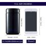 Snow Diamond 400ml (14 fl oz) Black Violet Ultraviolet Glass Wide Mouth Screw Top Jar Premium UV Protected Storage and Smell Proof Herb Container (1, 400ml)