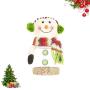 Amosfun Christmas Snowman Cookie Jar Chocolates Candy Container Snowman Ornaments Christmas Party Favors Gifts
