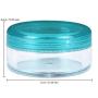 Beauticom 120 Pieces 5G/5ML Empty Clear Container Jars with MultiColor Lids for Makeup Cosmetic Samples, Small Jewelry, Beads, Nail Charms and Accessories