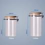 Home Glass Bottles Preserve Stored Food Sealed Cans Storage Cans of Whole Grains Ferment Bottle Kitchen Storage Milk Candy Jar,100x75mm