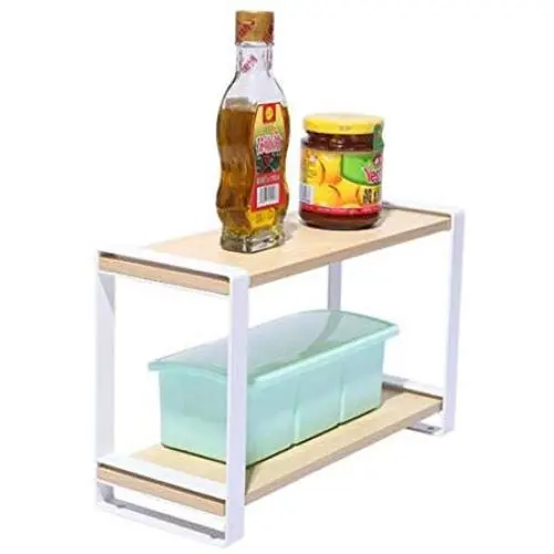 Étagère de comptoir de cuisine YLKCU, Organisateur Multifonctionnel, Rangement pour Épices, Support de Rangement de Tablettes, Râtelier de Rangement pour Salle de Bain