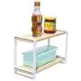 Étagère de comptoir de cuisine YLKCU, Organisateur Multifonctionnel, Rangement pour Épices, Support de Rangement de Tablettes, Râtelier de Rangement pour Salle de Bain