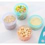 Retyion 3 Pack Baby Food Storage Containers Reusable Freezer Food Holder Jars with Leakproof Lids 33 Ounce (Purple)