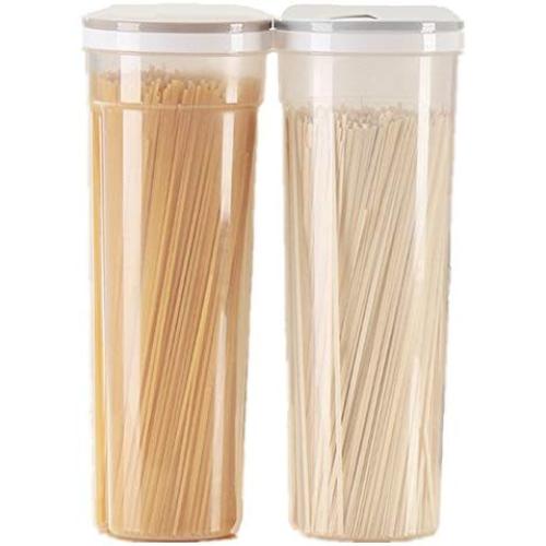 Emoyi Food Storage Noodles/Pasta Container-Airtight, Leakproof With Locking Lids Food Preservation Sealed Cans Set of 2