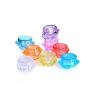 24 Pcs 5 Gram/5 ML Cosmetic Jars Empty Container Plastic Cosmetic Sample Pot Jars with Lids Diamond-shape Makeup Jars Bottles for Travel Cream Lip Balm Eye Shadow Nails Powder Jewelry (Random Color)