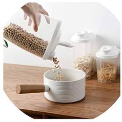 Plastic Cereal Dispenser Storage Box Kitchen Food Grain Rice Container Nice Storage Jars Portable Home Tool 1500ml /1000ml,S