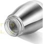 Transparent Seasoning cans Sets, Sealed jar Lids Stainless Steel Storage containers-A