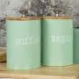 Kitchen Storage&3Pcs / Set Kitchen Spice Jar Tea Pot Coffee Sugar Food Storage Tank with lid