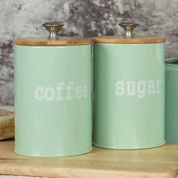 re2chiOngs Storage Canister Kitchen Spice Jar Tea Canister Coffee Sugar Food Storage Pot with Lid (3Pcs/Set)