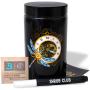 Shrub Club - Smell Proof Jar Set, Black Glass with UV Protection, Half Oz (250ml) with Odor-Proof Bag and Bovida Humidity Pack - Airtight Jars for Fresh Stash (The Dragon Fly) Shrub Club - Smell Proof Jar Set, Black Glass with UV Protection, Half Oz (250ml) with Odor-Proof Bag and Bovida Humidity Pack - Airtight Jars for Fresh Stash (The Dragon Fly)