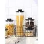 Glasbehälter mit Verschluss für Haushalt & Küche, Lebensmittelbehälter, Lagerbehälter 500 ml, 1000 ml, 1800 ml