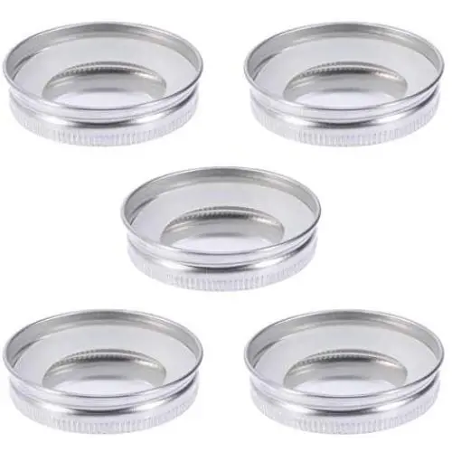 Vosarea 10PCS Bocal en Verre avec Joints Silicones Étanches, Caps Sécurisés (Argent) Vosarea 10PCS Bocal en Verre avec Joints Silicones Étanches, Caps Sécurisés (Argent)