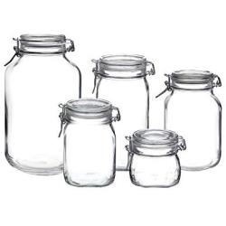 Bormioli Rocco Fido Hermetic 5-Piece Jar Set