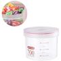Hemoton 700ML Plastic Sealed Storage Canister Clear Moistureproof Cans Food Storage Containers for Snacks Spice Grain Cereals