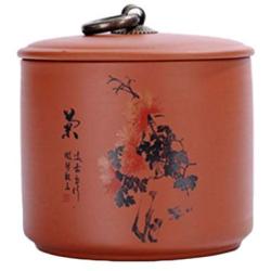 LUNA VOW Japanese Ceramics Tea Canister Traditional Tea Caddy (A61)