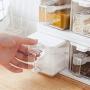 Gewürzladekühlschrank mit 3 Fächern, Schöpflöffel, Küchenbehälter mit Deckel, Gewürzsäcke, Kräuter, Gewürze, Essigbehälter, Küchengerät, Schreibtisch-Aufbewahrung