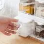 Spice Rack 3 Grids Spoon Kitchen With Lid Container Seasoning Box Herb Spices Storage Condiment Jar Cooking With Handle Desktop