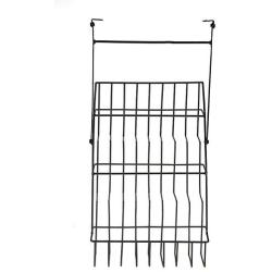 Spice Storage Rack, 3-Tier Coated Iron Elevated Bottles Rack Spice Jars Kitchen Storage Shelf Organizer Ideal for Kitchen 10 x 9.02 x 14.49inch(Color: Black)