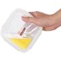 Kitchen Food Storage Jar Airtight Food Storage Glass Food Storage Containers With Lids (2-Piece Set) BPA-Free Lunch Box Airtight Waterproof Leakproof For Microwave Oven Freezer Friendly