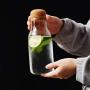 Glass Jars Transparent Storage Can Cork Stopper Bottle Small Glass Bottle Containers Sealed Tea Coffee Storage Tank S