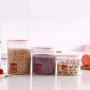 BESTonZON Airtight Food Storage Container Transparent Food Grains Crisper Seal Home Kitchen containers