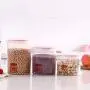 BESTonZON Airtight Food Storage Container Transparent Food Grains Crisper Seal Home Kitchen containers