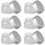 KESYOO 6pcs 30g Frosted Glass Cosmetic Cream Jar Bottle With Lid Empty Cream Containers Refillable Glass Face Cream Pot For Makeup Lip Balms Eyeshadow
