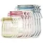 YXTHON 20 Stück Wiederverwendbare Mason Jar Gläser Beutel Ziplock Beutel Transparente Lebensmittelbehälter Küchenorganizer Dichtungsbeutel für Reisen, Camping und Kinder